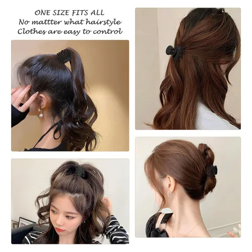 Miniatura 5 de 8 pinzas de garra para cabello fino para mujeres, pinzas de pelo medio mate de 1.6 pulgadas para cabello fino y grueso, agarre fuerte, pinzas