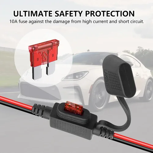 Miniatura 3 de Conector de batería SAE YACSEJAO 2FT/60CM 18AWG SAE a conector de terminal de junta tórica de 2 pines de desconexión rápida SAE Cable de extensión