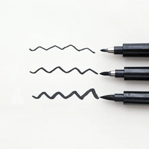 Miniatura 2 de Pluma china de 6 piezas de pincel de escritura de caligrafía japonesa con tinta de agua para principiantes de escritura china, juego de 3 tamaños