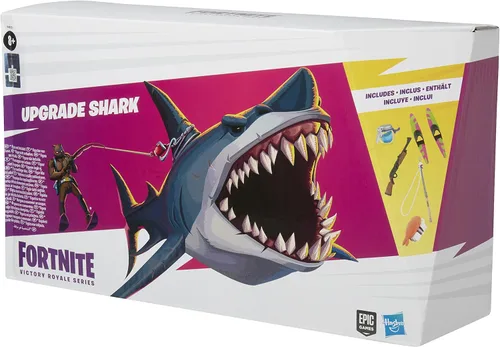 Miniatura 4 de Fortnite Hasbro Victory Royale Series Upgrade Shark Figura de acción coleccionable con accesorios, para edades de 8 años en adelante, 6 pulgadas