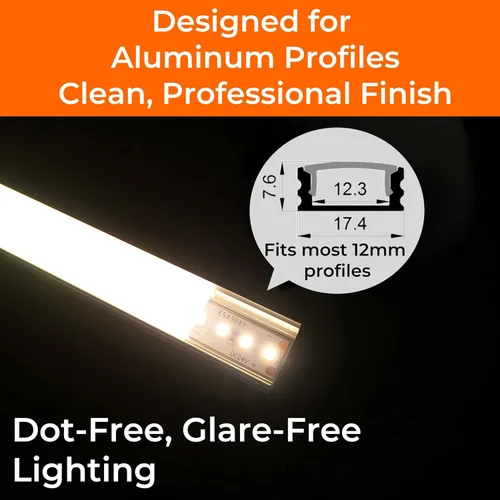 Miniatura 9 de Tira de luces LED de 24 V 2835 3000 K, 300 + LM/FT, 16.4 pies, certificación UL, CRI95, cinta de luz de alta densidad de 160 LEDs/m, cortable