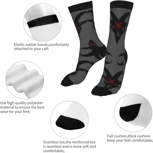 Miniatura 7 de Mouxue Calcetines locos del tubo del equipo de la novedad divertida, calcetines casuales del vestido de las mujeres de los hombres
