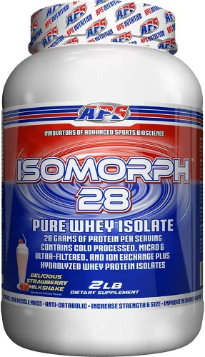 Miniatura 10 de APS Nutrition Isomorph 28 Proteína en polvo Aislado de suero puro Aislados prensados en frío, ultrafiltrados e intercambio iónico 0.99 oz