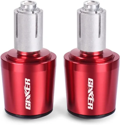 Miniatura 5 de Manillar de motocicleta para manubrio de peso final Puños tapa anti vibración Silder Plug para Suzuki Gixxer 150sf 250sf 155 accesorios (color negro)