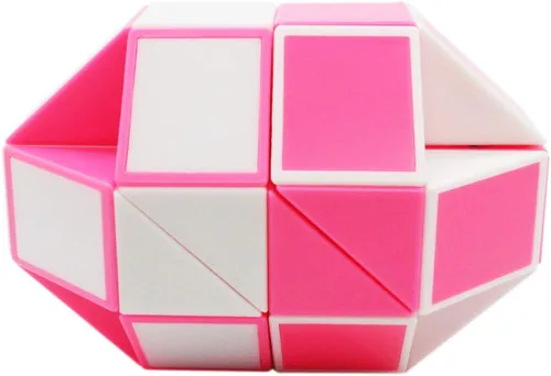 Miniatura 6 de Mipartebo Magic Snake Cube Twist Puzzle 36 cuñas de gran tamaño Twist Fidget Serpiente Juguetes para Niños Bebé Rosa