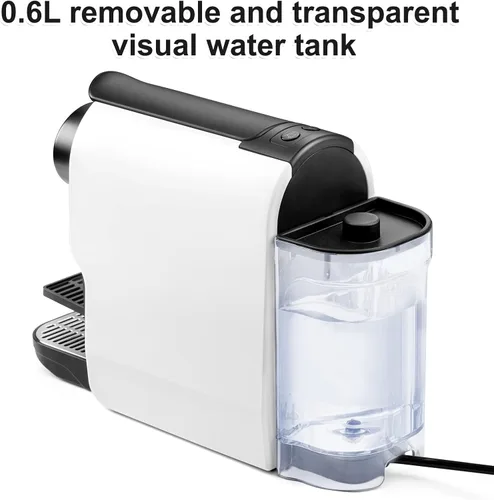 Miniatura 5 de beanglass Mini máquina de café expreso compatible con cápsulas NS Original Line, cafetera compacta de cápsulas con bomba de alta presión de 20