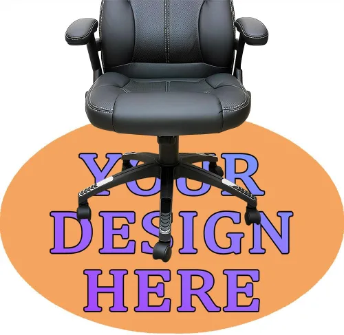 Miniatura 87 de Tapete redondo personalizado para silla de escritorio de oficina, diseño de tu propio logotipo de foto, texto, alfombrillas circulares