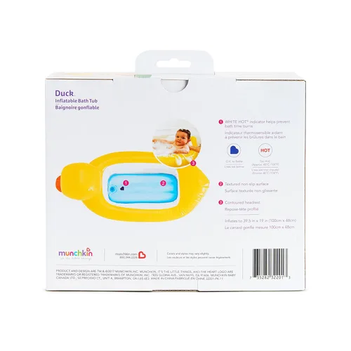 Miniatura 7 de Pato Munchkin White inflable para bañera, Total 1, Duck