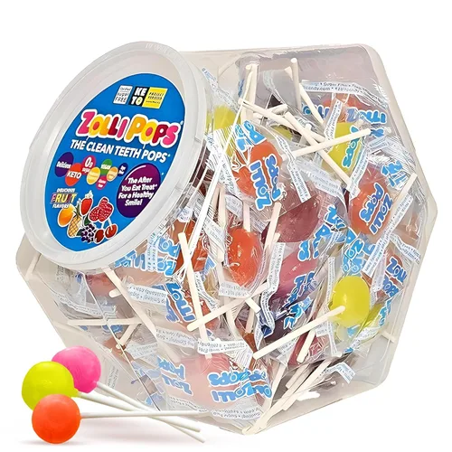 Miniatura 7 de Zollipops The Clean Teeth Pops Gabby's Dollhouse - Paletas anticaries, Ball Popz, paquete de 2 unidades de 10.4 onzas
