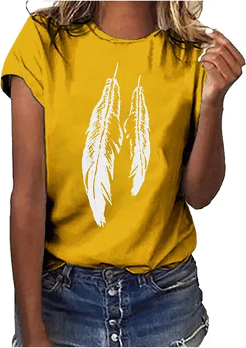 Miniatura 45 de Camiseta con estampado de animales para mujer, camiseta de libélula divertida, linda camiseta de manga corta, blusa de primavera 2023, camisas