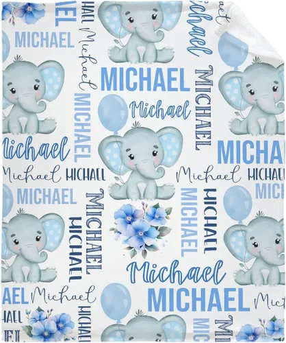 Miniatura 10 de Manta personalizada con nombre de bebé con diseño de mariposa, franela suave, mullida y cálida, manta ligera para sofá, cama, oficina, campamento