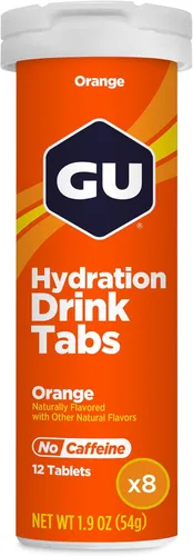 GU Energy Pestañas de hidratación para bebidas, tabletas de electrolitos para fitness y deportes de resistencia, bebida de rehidratación, naranja,