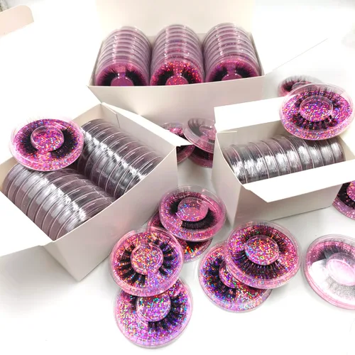 Miniatura 6 de Pestañas al por mayor de aspecto natural pestañas postizas 3D pestañas esponjosas a granel 10 estilos (20 pares)