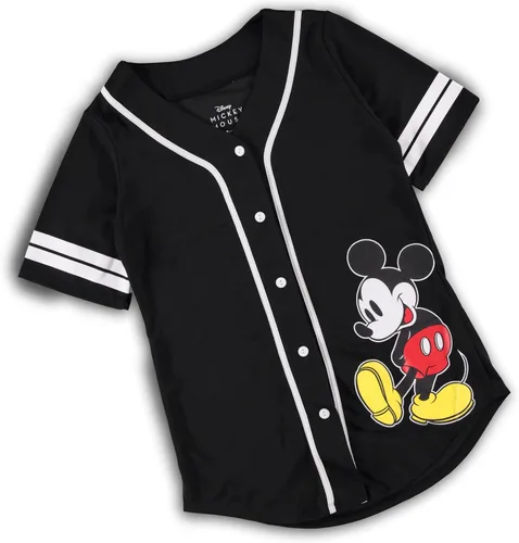 Miniatura 18 de Disney Camiseta de béisbol de Mickey Mouse con botones para mujer, diseño de Mickey y Minnie Mouse