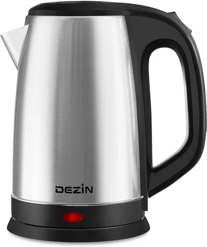 Dezin Hervidor de té eléctrico para agua hirviendo, caldera grande de agua caliente de 2.5 L, calentador de agua de ebullición rápida de acero