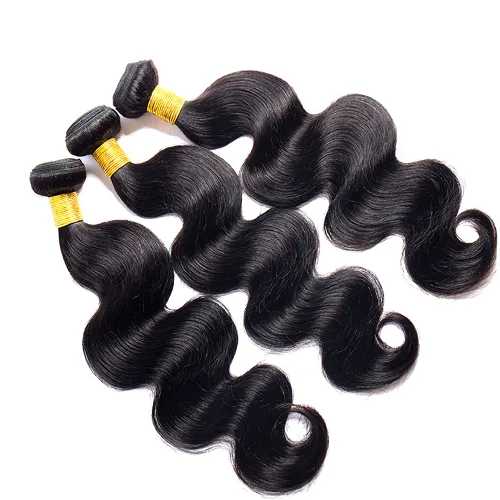 Miniatura 5 de 1B Bundles Human Hair Body Wave Human Hair Bundles 30 32 34 Inch Unprocessed Virgin Natural Black Body Wave Bundle Human Hair Extensions 50 Gram Per