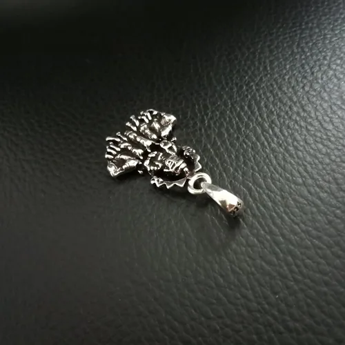Miniatura 2 de Sun pendant, Sterling silver Surya, Indian God Silver, silver charm 925, Surya Pendant