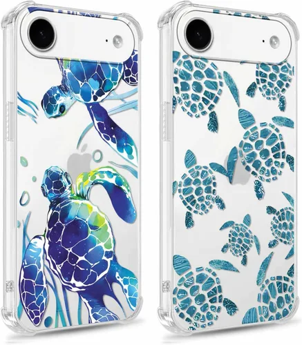 Miniatura 12 de Paquete de 2 fundas transparentes para iPhone 11 Pro de 5.8 pulgadas, diseño de hongos y mariposa, rana, funda protectora suave y delgada a prueba