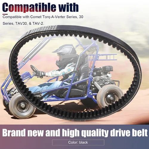 Miniatura 6 de KT196 - Correa de transmisión compatible con la serie 30, correa convertidora de par Powersports Coleman KT196cc 4 ruedas 196cc 6.5HP Comet 203589