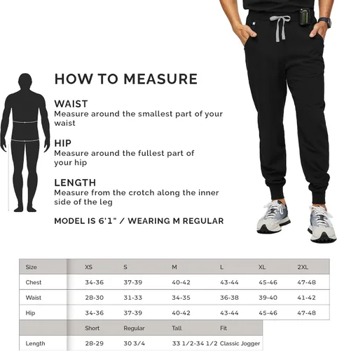 Miniatura 6 de FIGS Tansen - Pantalones deportivos para hombre, ajuste delgado, 5 bolsillos, elástico en 4 direcciones, pantalones quirúrgicos antiarrugas