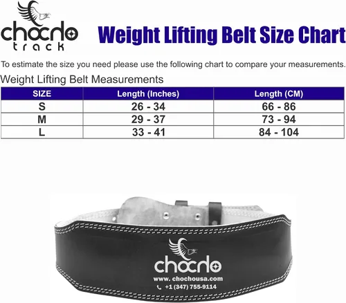Miniatura 2 de ChoCho Track Cinturón de levantamiento de pesas ajustable de cuero genuino 4 gimnasio fitness culturismo levantamiento de pesas propulsores