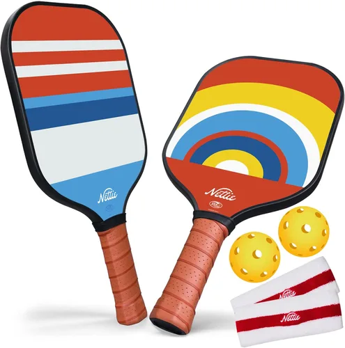 Miniatura 11 de Nettie Juego de palas de pickleball de 1/2/4, aprobadas por USAPA, de fibra de carbono, regalos de cumpleaños, día de San Valentín, para novia