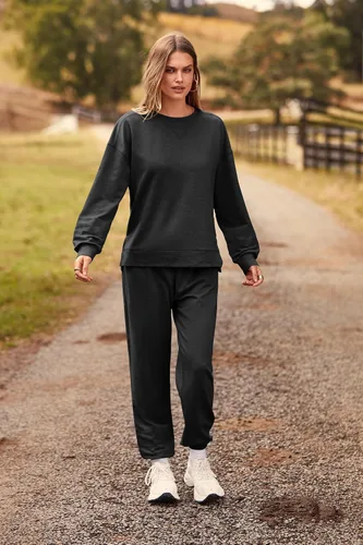 Miniatura 26 de Prettygarden - Conjunto de pijama de dos piezas para mujer, diseño de teñido anudado, sudadera informal de manga larga con pantalones largos, ropa
