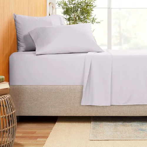 Miniatura 17 de Juego de ropa de cama de 800 hilos de 4 piezas, 100% algodón egipcio, sábana bajera de algodón de fibra larga, se adapta a colchones de hasta 12