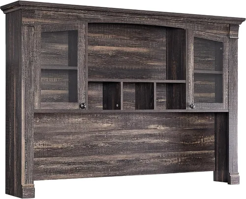 Miniatura 9 de OKD - Escritorio ejecutivo en forma de L de 60" con cajones, escritorio de oficina en casa estilo granja con estación de carga, gabinete