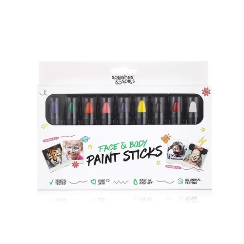Barras de pintura facial y corporal – Maquillaje para disfraz, Halloween y club – Seguro para todo tipo de piel – Fácil de poner y quitar – por