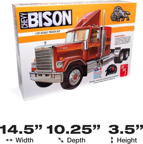 Miniatura 5 de AMT Chevrolet Bison Tractor convencional 1:25 Kit