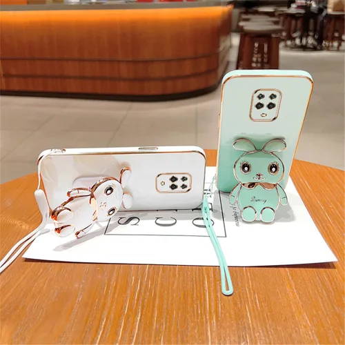 Miniatura 4 de Funda compatible con Redmi Note 9S Funda de teléfono TPU Silicona Soporte galvanizado Suave Durable Caída Protección a prueba de golpes para Redmi 7