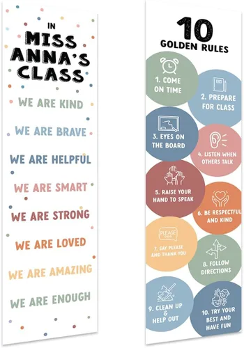 Miniatura 11 de Andaz Press Cartel grande de 13 x 48 pulgadas para aula con texto en inglés «Kindness Growth Mindset» para profesores, tablón de anuncios, Carteles