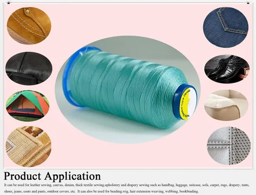 Miniatura 3 de Selric [1300 yardas/26 colores disponibles] Tex 90 Hilo de nailon unido para costura de cuero 280D/3 T90#92 Hilo de tapicería resistente para cuero