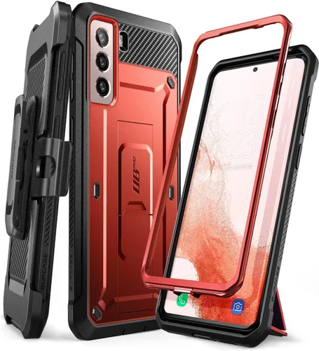 Miniatura 10 de SUPCASE Funda para Samsung Galaxy S22 con soporte (Unicorn Beetle Pro), [clip de cinturón integrado] Resistente de cuerpo completo de doble capa