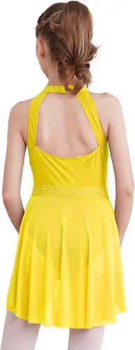Miniatura 14 de CHICTRY Kids Girls Sparkly Rhinestone Ballet Gymnastics Leotards Modern Lyrical Dance Costume