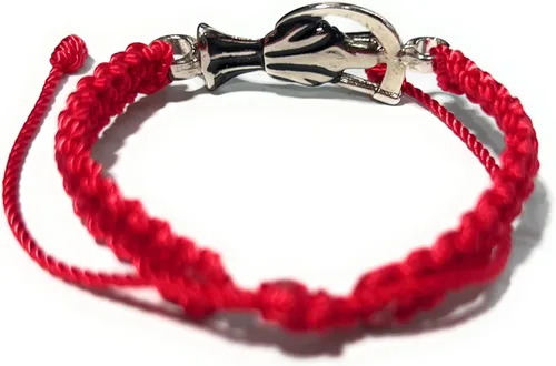 Miniatura 3 de Pulsera de hilo rojo Pulsera Roja de hilo de la Santa Muerte