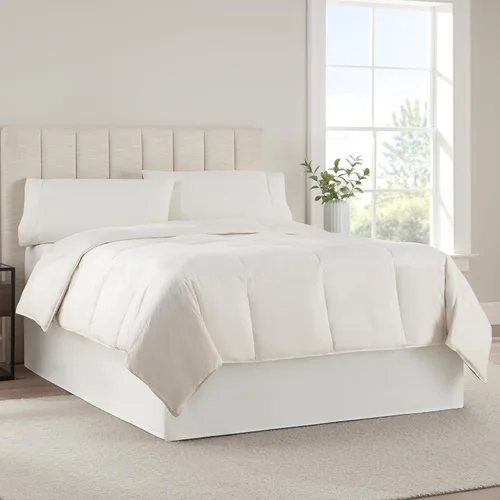 Miniatura 7 de Serta - Falda de cama moderna y sólida, volante antipolvo de calidad hotelera con caída de 33 cm, lavable a máquina, tamaño Twin, gris oscuro
