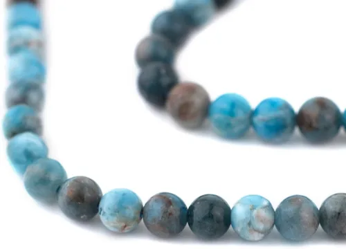 Miniatura 212 de The Bead Chest Cuentas de Jade Blanco Mate Redondas (8mm): Piedra Preciosa Orgánica Redonda Esférica de Energía con Poder de Sanación para Hacer