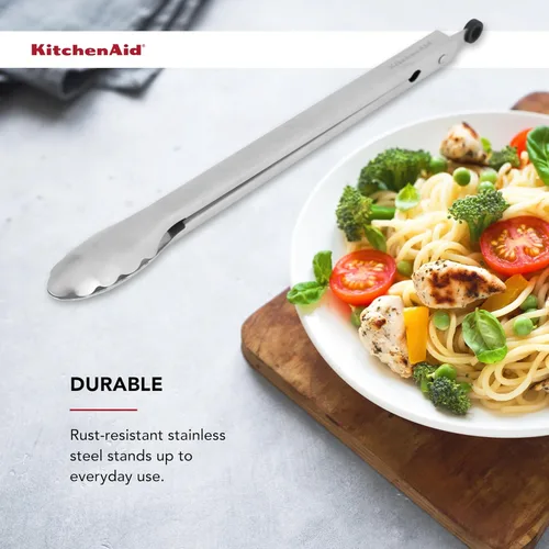 Miniatura 5 de KitchenAid Pinzas largas de acero inoxidable, 14 pulgadas