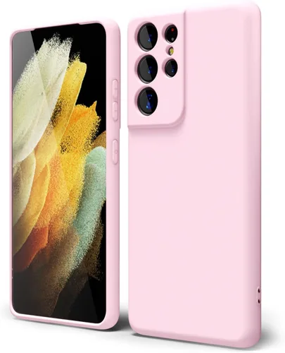 Miniatura 43 de oakxco Funda para teléfono Samsung Galaxy S21 Ultra con agarre de silicona líquida, bonita funda delgada y delgada de goma suave de TPU lisa