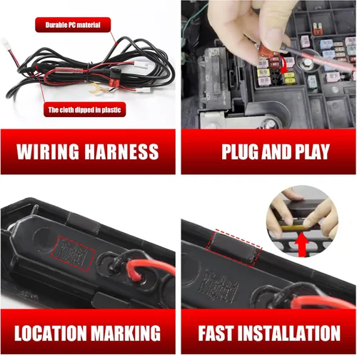Miniatura 4 de Mabett 5 piezas de luces LED de parrilla para accesorios Ford Bronco 2021 2022 2023 2024 2025 de 2/4 puertas, compatibles con Badlands Wildtrak &