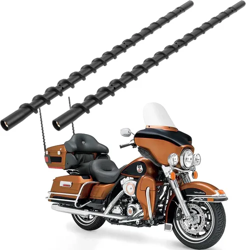 Miniatura 6 de Paquete de 2 antenas en espiral de 7 pulgadas para motocicletas Harley Davidson 1989-2026 Touring Electra Road Street Glide Trike Ultra Classic CVO