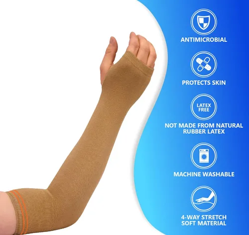 Miniatura 3 de NYOrtho Geri-Sleeves - Protectores de piel para brazos, un par de protectores lavables para proteger la piel delgada sensible de desgarros y Brazo