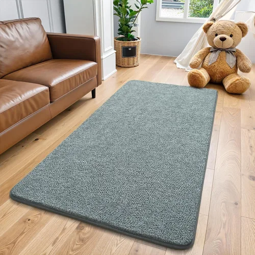 Miniatura 41 de Keeko Alfombras de área de 4 x 6 pies para sala de estar, alfombra suave y moderna de espuma viscoelástica para dormitorio, alfombra