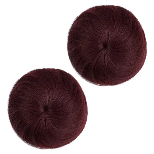 Miniatura 14 de 2 extensiones de moño de cabello, accesorio de peluca, extensiones de cabello rizado y ondulado, extensiones de cabello recogido, extensión de moño