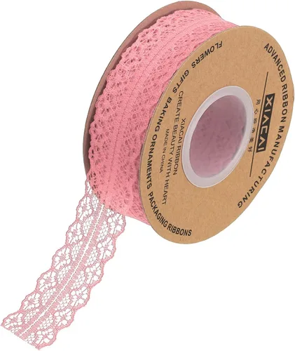 Miniatura 39 de MECCANIXITY 1.2 Inch Wide 15 Yard Lace Ribbon Floral Pattern Beige Lace Trim Ribbon for Gift Wrapping Bouquets, Wedding Decor Sewing Making, and DIY