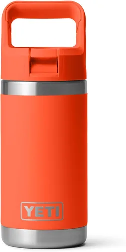 Miniatura 13 de YETI Rambler Jr. - Botella de 12 onzas para niños, con tapa con pajilla Rojo rescate