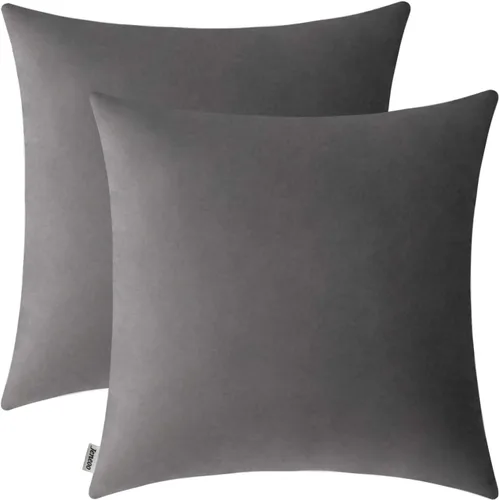Miniatura 46 de Jeneoo Cómodas fundas de almohada de terciopelo suaves y gruesas para niños, para sofá, fundas de cojín decorativas sólidas cuadradas para Lavanda
