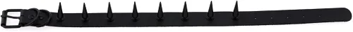 Miniatura 5 de FM FM42 Unisex Multicolor Simulated Leather PU Black-toneSilver-tone Spikes Rivets Spiked Punk Rock Gothic Choker Collar Necklace